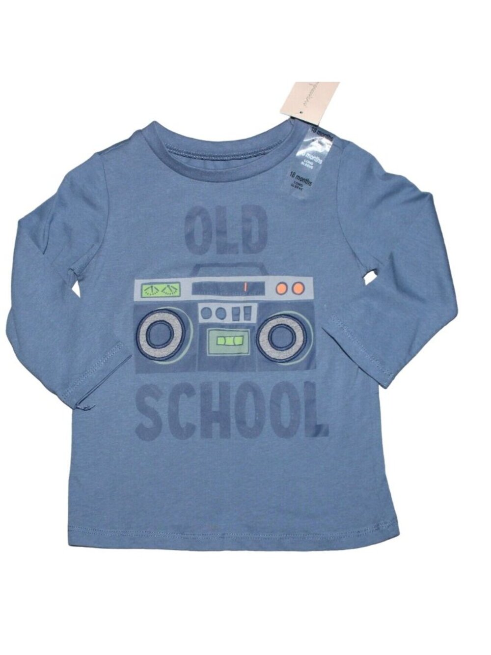 First Impressions Infant/Toddler Long Sleeve T-shirt-Blue-size 18 Months-NWT